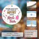 Nail Tech Christmas Ornament 2025 - Nails Technician Artist Ornament for Christmas Tree, Nail Tech Gifts for Women Artist Beauty, Gifts for Manicurist Female, for Women as Nails Salon Decor