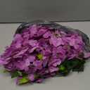 DearHouse 6 Pack 3.75 Feet/Piece Artificial Fake Wisteria Vine Ratta Hanging Garland Silk Flowers String Home Party Wedding Decor (Purple)