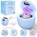 Ultrasonic Retainer Cleaner, 45kHz Retainer Cleaner Machine for Denture Cleaning Pod for Mouth Guards|Aligners|Braces|Toothbrush Heads|Jewelry, 200ML Dental Cleaning Pod with 4 Modes & Digital Timer