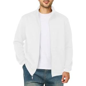 Men's Fleece Jacket Casual Zip up Lightweight Sweatshirts Athletic Outdoor Sweater Jackets with Pockets, XXXL