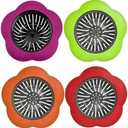 JIANYI Kitchen Sink Strainer, 4PCS Silicone Sink Strainers, Large Wide Rim 4.5" Diameter Sink Drain Strainer for Kitchen Sink - Multicolor