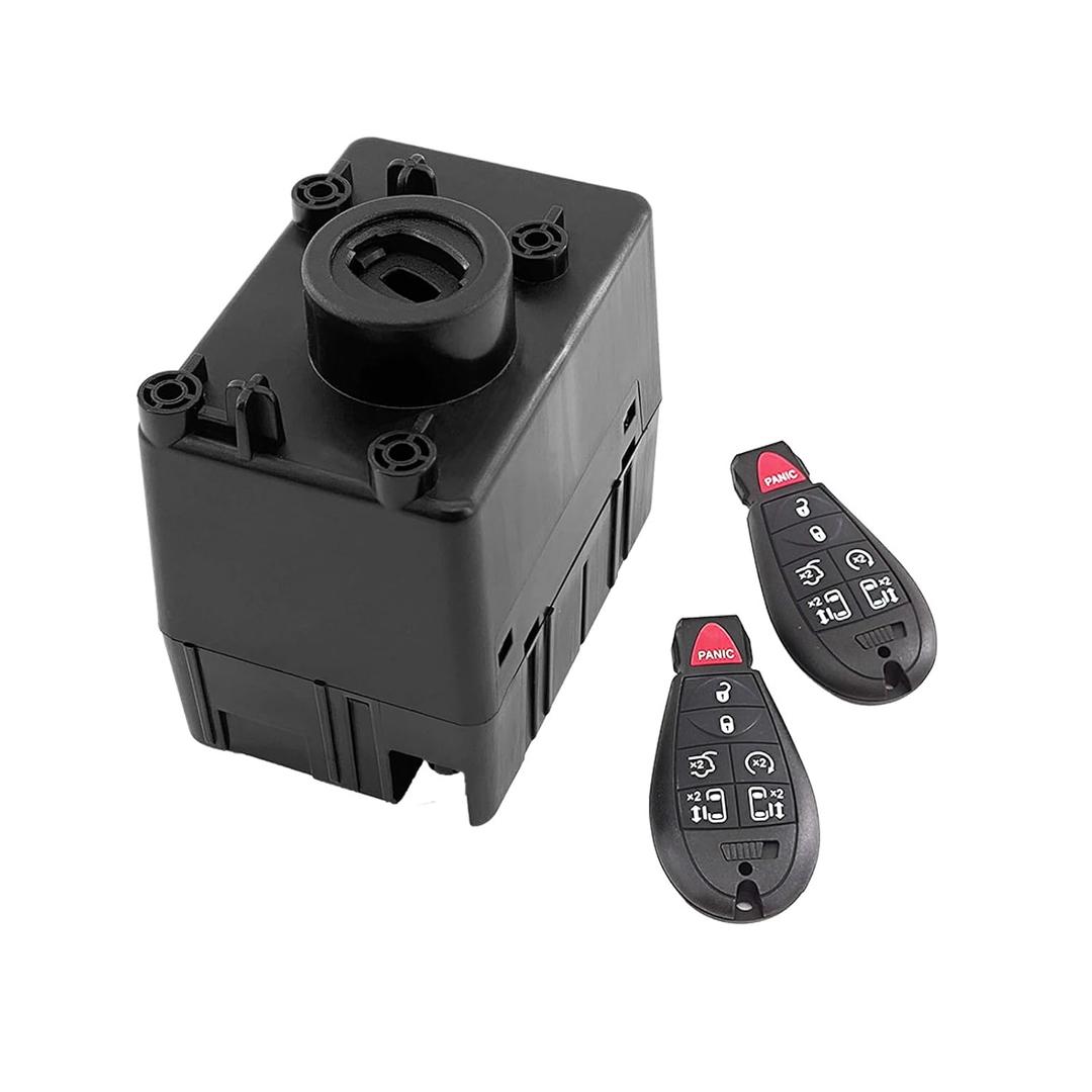68210150AB 68044060AA Wireless Ignition Module Switch with Key Fob Compatible with 2008 2009 2010 Dodge Ram 1500 2500 3500 Charger Challenger Magnum, Jeep Commander Grand Cherokee, Chrysler300