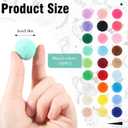 100 PCS Pom Pom Balls for Kittens, Cat Puff Ball Toys Lightweight Soft Plush Cats Ball 1.2Inch Colorful Kitten Cats Fuzzy Cat Balls Fun Interactive Toys for Indoorcat Kittens Playing Exercising(3 cm)