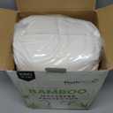 PlushDeluxe Premium Bamboo Mattress Protector  King Size, Waterproof, & Ultra Soft Breathable Noiseless Washable Bed Mattress Cover for Comfort & Protection - White