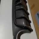 Compatible with Infiniti Q50 2014-2017 2018-2021 Rear Bumper Lip Diffuser Replace Lower Spoiler Body Kits with LED Light Lamp(18-23 Carbon Look 2)