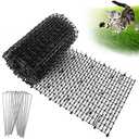 13Ft x 12 Inch Scat Mat for Cats, Cat Scat Mat with Spikes, Anti-Cats Deterrent Mat, Pet Repellent Mat, Cat Digging Stopper Prickle Strip for Indoor Outdoor Sofa Furniture with Garden Staples