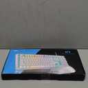 Gaming Keyboard and Mouse Combo, K1 RGB LED Backlit Keyboard with 104 Key for PC/Laptop(White)