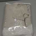 Bujasso Beige 90% Blackout Curtains with Sheer Overlay Mix and Match Double Layer Thermal Insulated Window Panels 84 inch for Living Room Bedroom Beige Drapes with Tiebacks Grommet Top 37" Wx84 Lx2