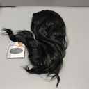 MAGQOO Black Wig Women Long Curly Wavy Black Wigs Middle Part Heat Resistant Hight Density Synthetic Wigs (Black)