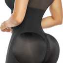 SHAPERX V-Shaped Fajas Colombianas Moldeadoras Enhanced Tummy Control Shapewear Postpartum Butt Lifter Full Body Shaper Size M