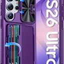 GooseBox for Samsung Galaxy S26 Ultra Case Wallet with RFID [Cards Holder][Camera Cover][Edge Raised] Full Body Shockproof Silicone Protective Phone Case for Galaxy S26 Ultra 2026 (Purple)