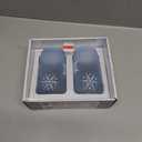 Tabletops Gallery Snowflake Soda Can Glass Set – Blue, 2 pk