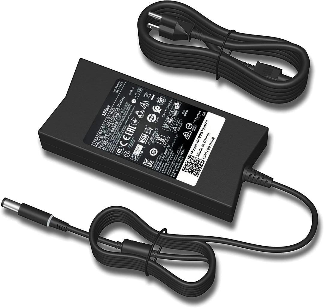 SLE-TECH 130W AC Adapter Compatible with Dell Inspiron 7559 & XPS 15(L502x) 17(L702x) PA-4E DA130PE1-00 JU012 CM161
