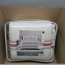 Lush Decor Farmhouse Stripe Reversible Cotton Quilt Set, 3 Piece Set, King, Red -- King Size Bedding Set - Farmhouse Bedroom - Red Quilt - Striped Bedding