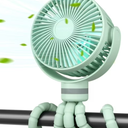 Momcozy  Stroller Fan Portable Mini Portable 3 Speed Hangable Standable and Twistable Desktop Stroller Fan