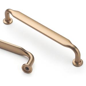 Asidrama 10 Pack 5 Inch(128mm) Champagne Bronze Kitchen Cabinet Handles, Cabinet Pulls Kitchen Cabinet Hardware for Cupboard Drawer Pulls