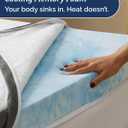Memory Foam Mattress Topper with Cooling Cover - 3 Inch Cooling Gel Mattress Topper - Extra Plush Thick & Comfortable - Queen Size Mattress Pad with Washable Cover - Pressure & Pain Relief Bed Topper