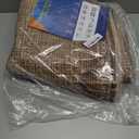 GarveeHome 4x6 Rug Non-Slip Washable Low-Pile Carpet - Scalloped Solid Coffee Modern Minimalism Rugs for Bedroom Living Room Nursery Kitchen Entryway Indoor Mat with Rubber Back