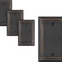DEWENWILS 4-Pack Blank Wallplates, Aged Bronze Outlet Cover, Metal