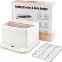 Foldable Bread Proofing Box, 32-248℉ Adjustable Temp Slow Cooker with 24H Timer, Multifunctional Dough Proofer for Sourdough, Yogurt, Fermentation & Low-Temperature Cooking