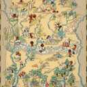 Alabama Wooden Map Jigsaw Puzzle Toys for Adults USA of State Map Decorate Puzzle Games 500 Piece