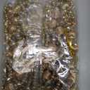 24 Feet Exquisite Christmas Tree Decor Acrylic Beads Xmas Tree Garland Multicolor Glitter Hanging Bead Decorations Garland for Trees Indoor Outdoor Home Decor Use(Gold)