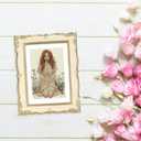 PHAREGE Vintage Picture Frame 5x7 Cream Yellow Gold, 5 by 7 Ornate Decorative Antique Frame with Mat for 4x6 Photo, Fancy Matted Frame for Desktop or Wall, Horizontal or Vertical