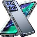 Compatible with Motorola Moto G Stylus 5G 2025 Case with HD Screen Protector Heavy Duty Rugged Full-Body Shockproof Military Grade Protection, Navy Blue