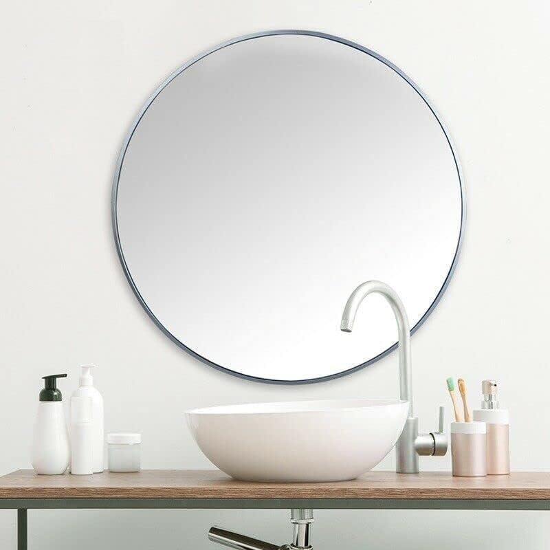 DEENZ Large 60cm Large Round Silver Wall Mounted Mirror Aluminium Frame Bathroom Living Room A Must have Mirror very good size