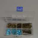 SUNNYCLUE 1 Box DIY 8 Pairs Bohemian Feather Dream Catcher Earring Making Kit Antique Bronze Feather Charm Connector, Turquoise Gemstone Beads, Earring Hooks Jewelry Supplies Beginners, Instruction