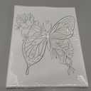 COCHIE 6 Pack 8x10 Inches Butterfly Flower Pre Drawn Canvas to Paint for Sip and Paint Party, Pre Printed Framed Canvases Set, Butterflies Pre Sketched Canvas for Painting for Adults Kids