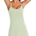 OVRUNS Women's Tennis Dress Built-in Bra & Shorts Exercise Workout Golf Athletic Dress with Pockets (XXL)