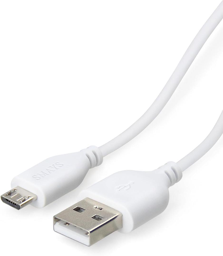 Charger Cord Replacement for Kindle Fire Tablet, Amazon Kindle Paperwhite, Oasis 10th Generation Reader - White, Power Charging USB Cable 6 ft