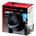 Honeywell HT-904 TurboForce Tabletop Air Circulator Fan, Small, Black – Quiet Personal Fan for Home or Office, 3 Speeds and 90 Degree Pivoting Head