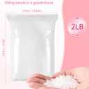 2 lb Poly Pellets Weighted Stuffing Beads,Plastic Pellets Weighted for Stuffed Animals,Poly for Bean Bags, Crafts,Doll and Blankets