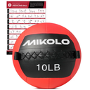 Mikolo Medicine Ball, Wall Ball,Soft Medicine Ball Set,Slam Ball for Core Training, Strength Workouts -Multi-Weight 10lbs 20lbs Exercise Balls for Home Gym, Functional Fitness (10LB)