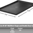 MidWest Homes for Pets 18-Inch Replacement Pan, Measures 16.93 x 11.62 x 1 Inches, Universal Leak-Proof Tray for Dog Crates & Multi-Purpose Use, Fits Most Standard 18" Wire Crates