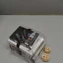 Geetery 5 Pcs Wooden Books Decor for Home with 2 Rattan Balls Fake Modern City Stack Book Aesthetic for Living Room Farmhouse Coffee Table Shelf Decor