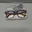 Madison Avenue Blue Light Blocking Glasses Oversized Fashion Blue Light Glasses for Women Anti Eyestrain & UV Protection Computer Eyeglasses (Grey Demi)