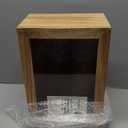 Wooden Bread Box for Kitchen Counter with Acrylic Window – Large Bread Storage Container for Sourdough, Bagels & Pastries – Paulownia Wood Bread Bin, Farmhouse Bread Holder Organizer