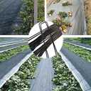 6 inch 25 Pack Black Galvanized Landscape Staples 11 Gauge Garden Stakes Pins Anti-Rust Ground Stakes U-Shaped Tent Stakes are Used for Weed Barrier, Irrigation Tubing, Yard Lawn, Landscape Fabric