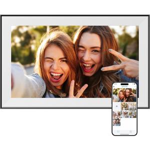 Dragon Touch Digital Picture Frame - 15.6 Inch WiFi Large Digital Photo Frame with 32GB Storage, FHD Touch Screen, Easy Setup to Share Photos or Videos Remotely via Vphoto App from Anywhere