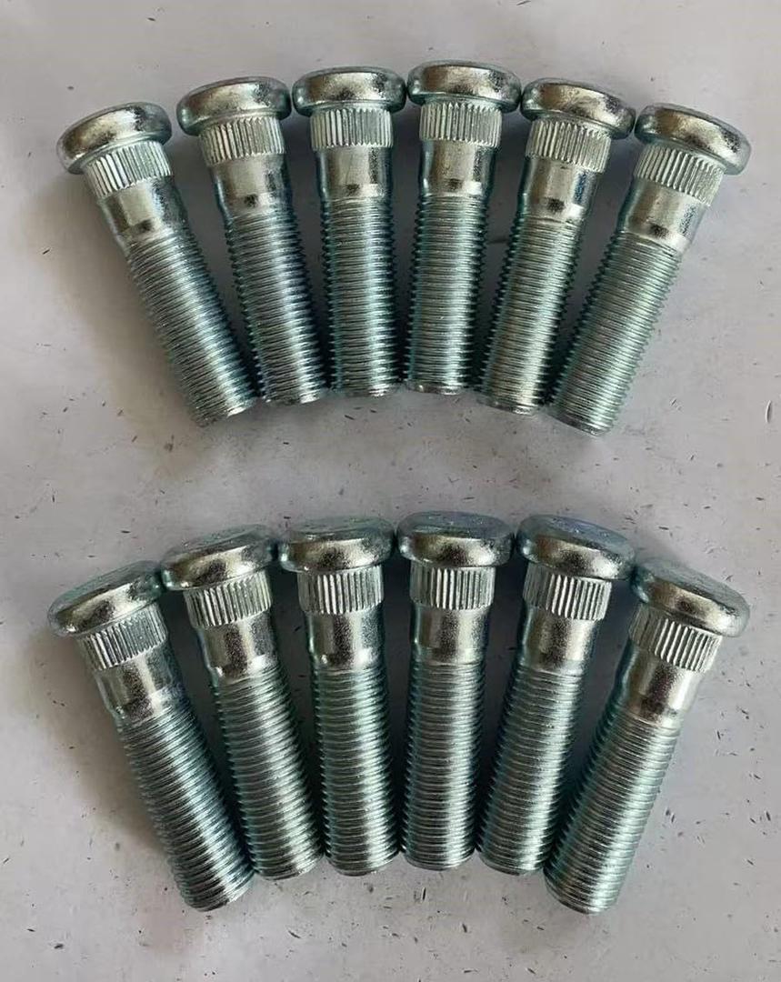 12 PCS Serrated Front Wheel Stud 1/2" Longer Than Stock Lug Bolt Extended Extra Length Replacement for Nissan NP300 Pathfinder Sentra Frontier D21 Xterra, Infiniti QX4