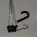 Transparent Dog Umbrella for Small Breed, Clear Walking Umbrella with Strap for Rain/Snow