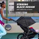 Baby Jogger Summit X3 Double Jogging Stroller, Side by Side Double Stroller with Smooth Ride for Walking/Jogging, Compact Fold, All-Terrain Air Filled Tires, and All-Wheel Suspension, Midnight Black