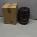 Menkxi Wooden Wedding Card Box Barrel for Reception Oak Gift Card Holder Box with Slot Whiskey Barrel Holder for Wedding Graduation Bridal Shower Birthday Ceremony Table Decorations Gift(Light Brown)