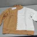 Pink Queen Women's Chunky Sweaters 2025 Fall Winter Long Sleeve Mock Neck Cable Knit Colorblock Pullover Jumper Tops, L