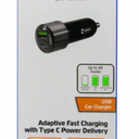ZGear Qualcomm Quick Charge 3.0 Car Charger with USB-C - Black/Silver