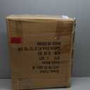 Fishat White Double Rod Garment Clothes Rack for Hanging Clothes, Rolling Organizer on Commercial Metal with Lockable Wheels Mobile Design for Coats Dresses