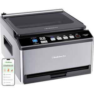 DualCore CVS101 Large Chamber Vacuum Sealer for Wet Foods, Dual Work Areas & Extra-Wide Bag Clamp, Meats & Marinades, 230W Dual-Core Dry Pump x4, 11.8-inch Max Bag Width Packing Machine for Home Use
